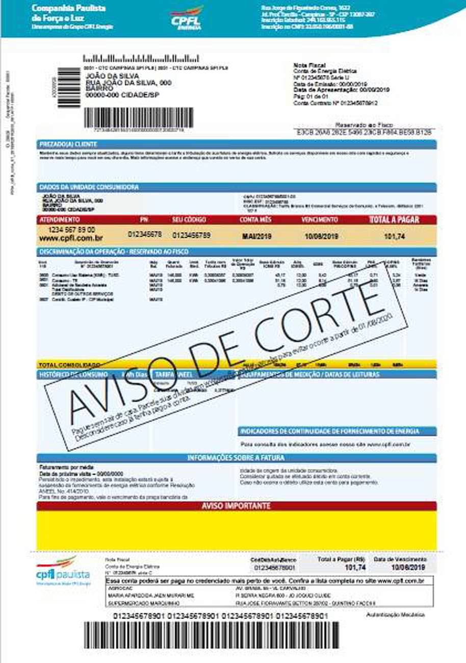 Imagem carimbo de corte
